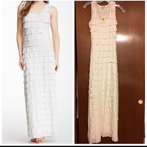 Max Studio white cotton maxi dress